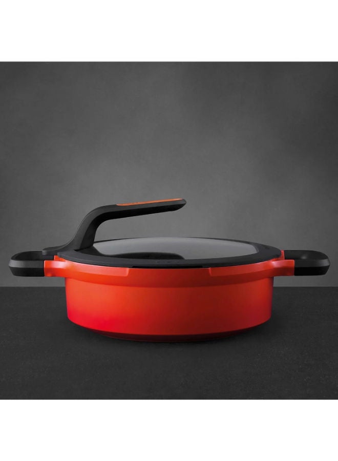 بيرجوف مقلاة سوتيه مغطاة ومبردة بمقبضين-البرتقالي - Image 2